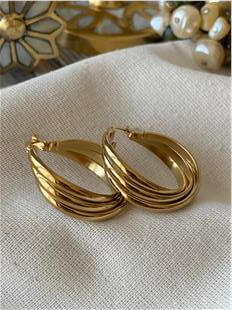 Çelik Bombe Trinity Küpe