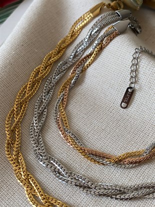 Çelik Braid Bileklik 