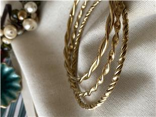 Çelik 3lü Burgulu Set Bilezik