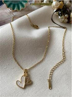 Çelik Çift Kalp Kolye