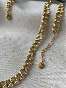 Çelik Çift Zincir Kolye