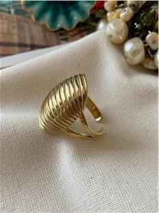 Çelik Çizgili Bombe Plaka Yüzük