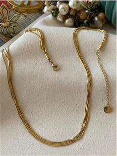 Çelik Çoklu Silindir Zincir Kolye