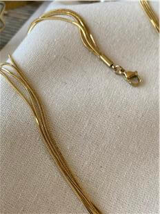 Çelik Çoklu Silindir Zincir Kolye