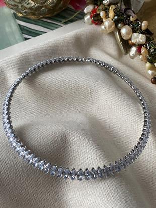 Çelik Damla Suyolu Choker Kolye