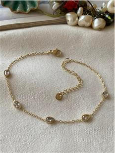 Çelik Damla Taşlı Halhal