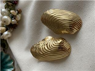 Çelik Deniz Kabuğu Küpe