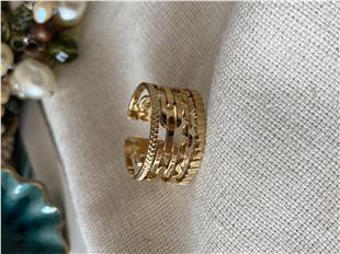 Çelik Derince Yüzük 