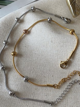 Çelik Desenli Dorikalı Bileklik