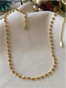 Çelik Desenli Dorikalı Kolye