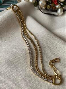 Çelik Desenli Dorikalı Örme Bileklik