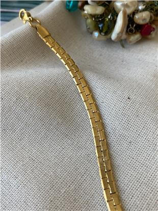 Çelik Desenli Ezme Bileklik