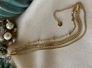 Çelik Dorikalı Çift Örme Bileklik