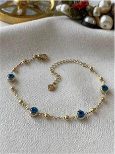 Çelik Dorikalı Göz Boncuk Bileklik