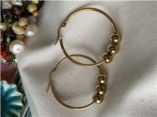 Çelik Dorikalı Halka Küpe