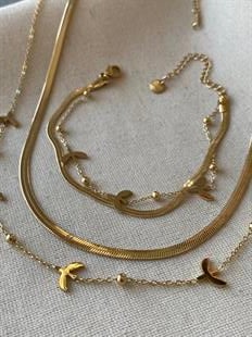 Çelik Dorikalı Kuş Model Kolye ve Bileklik Seti