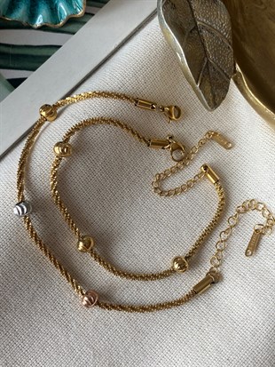 Çelik Dorikalı Tırtıklı Bileklik