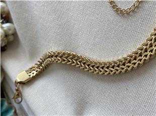 Çelik Double Chain Bileklik