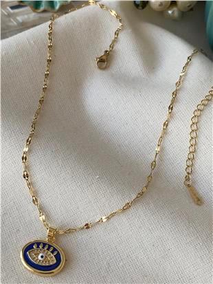 Çelik Evil Eye Kolye