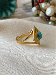 Çelik Firuze Yüzük