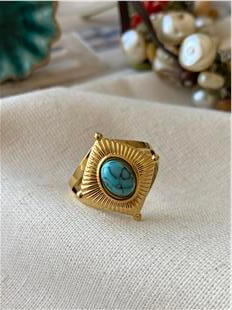 Çelik Firuze Yüzük