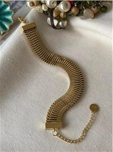 Çelik Geçmeli Metal Tasarım Bileklik