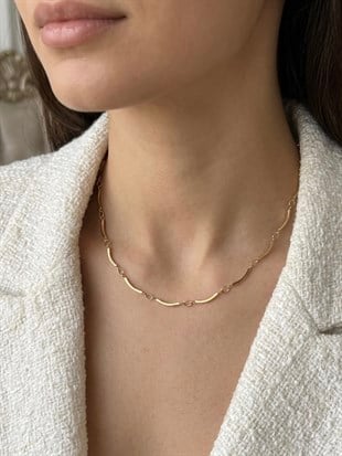 Çelik Geçmeli Sticks Kolye