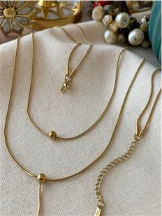 Çelik Gold İkili Dorikalı Kolye