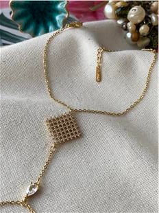 Çelik Gold Oval Taşlı Şahmeran