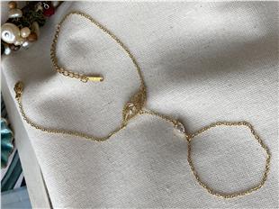 Çelik Gold Taşlı Yaprak Şahmeran