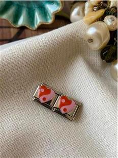 Çelik Heart Yin Yang İtalyan Charm