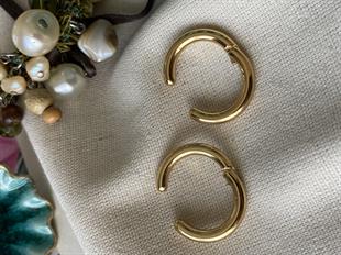 Çelik İğnesiz Halka Küpe