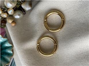 Çelik İğnesiz Halka Küpe