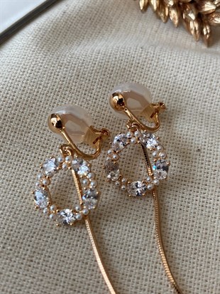 VIP İğnesiz Sallantılı Küpe