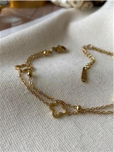 Çelik İkili Dorikalı Cleef Bileklik