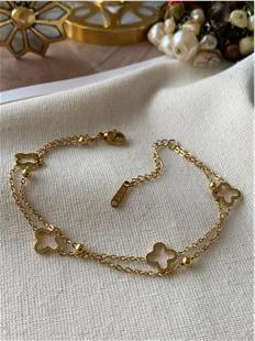 Çelik İkili Dorikalı Cleef Bileklik