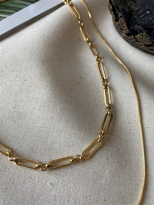 Çelik İkili Kilit Kolye