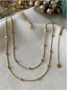 Çelik İkili Küp Detaylı Kolye