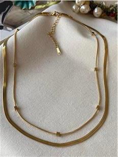 Çelik İkili Küp Kolye