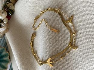 Çelik İkili Kuşlu Bileklik