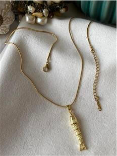 Çelik İnce Balık Kolye