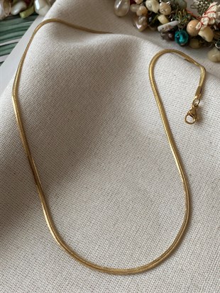 Çelik  İnce Balıksırtı Kolye