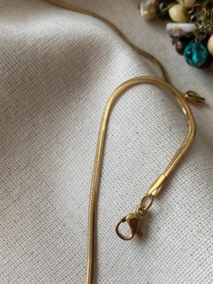 Çelik  İnce Balıksırtı Kolye