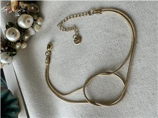 Çelik İnce Gold Düğüm Bileklik