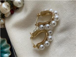 Çelik İncili U Model Küpe