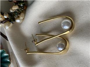 Çelik İncili U Model Küpe