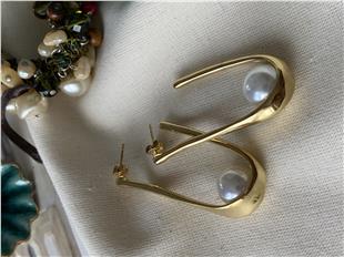 Çelik İncili U Model Küpe