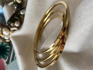 Çelik Kalın Ajda Bilezik