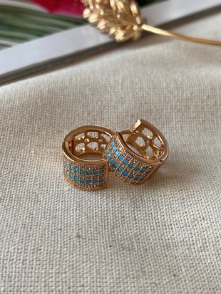 VIP Kalın Mavi Küpe