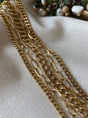 Çelik Kalın Zincir Bileklik